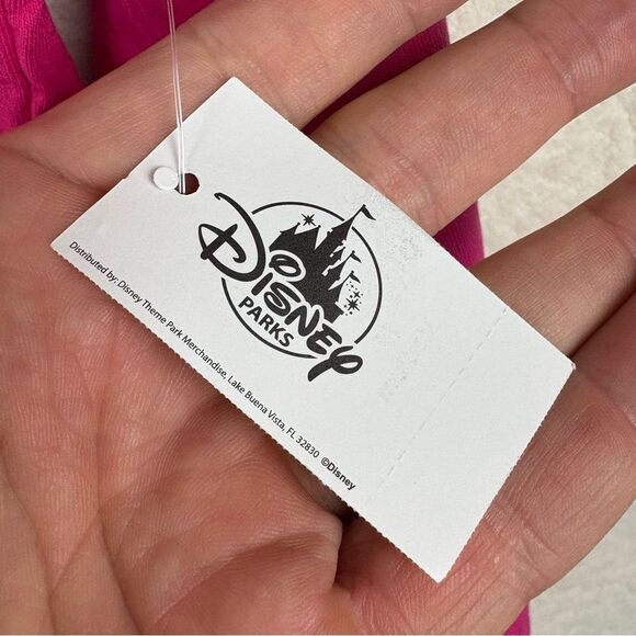 Disney Spirit Jersey NWT Disneyland Imagination Pink Adult Sz M Glitter Glam - Picture 10 of 11